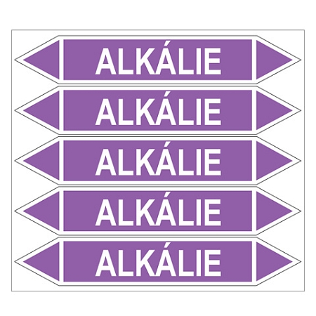 Značení potrubí, alkálie
